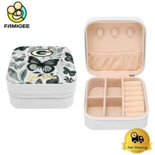 Green Bay Packers Custom Name Beautiful Butterfly Jewelry Box