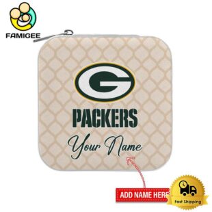 Green Bay Packers Custom Name Pattern Jewelry Box