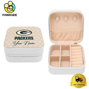 Green Bay Packers Custom Name Pattern Jewelry Box