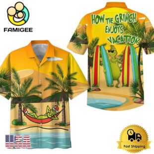 Grinch Cartoon Vintage Hawaiian Shirt