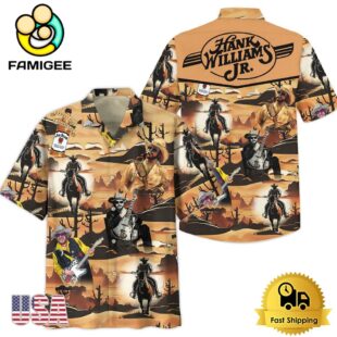 Hank Williams Jr. Music Vintage Hawaiian Shirt