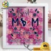 Houston Texans Colors Square Custom Name Flower Shadow Box, Gift For Mother's Day