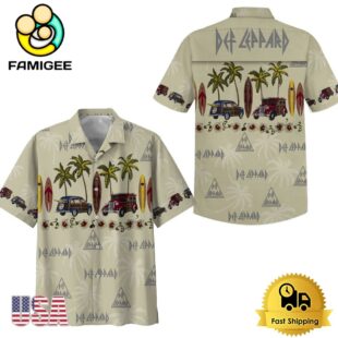Hysteria Def Leppard Tribute Music Vintage Hawaiian Shirt