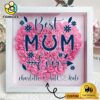 Indianapolis Colts Colors Heart Custom Name Flower Shadow Box, Gift For Mother's Day