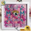 Jacksonville Jaguars Colors Square Custom Name Flower Shadow Box, Gift For Mother's Day