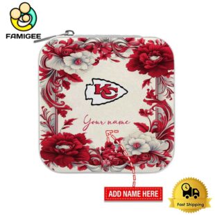 Kansas City Chiefs Custom Name Flower Frame Pattern Jewelry Box