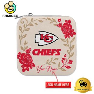 Kansas City Chiefs Custom Name Flower Gathering Pattern Jewelry Box