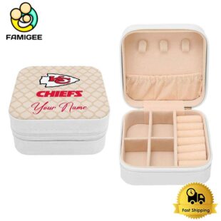 Kansas City Chiefs Custom Name Pattern Jewelry Box