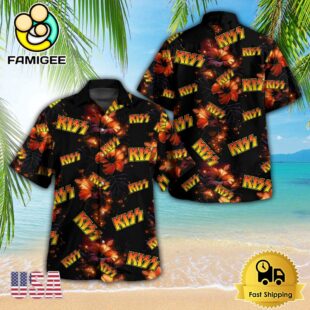 Kiss Band 3D Vintage Hawaiian Shirt