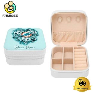 Miami Dolphins Custom Name Chic Fantasy Jewelry Box