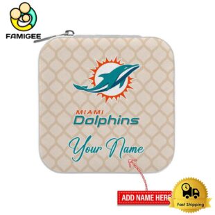 Miami Dolphins Custom Name Pattern Jewelry Box