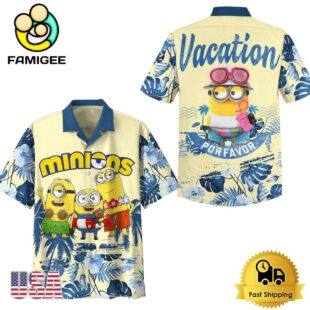 Minions Vacation Cartoon Vintage Hawaiian Shirt
