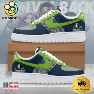 Minnesota Timberwolves New Design Air Force 1 Shoes