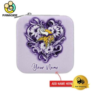 Minnesota Vikings Custom Name Chic Fantasy Jewelry Box