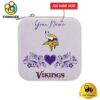 Minnesota Vikings Custom Name Heart Pattern Jewelry Box