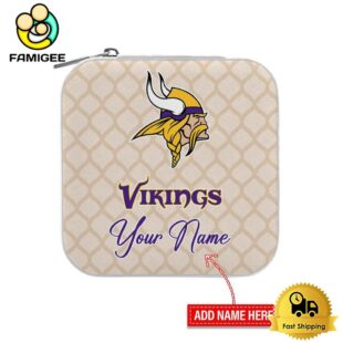 Minnesota Vikings Custom Name Pattern Jewelry Box