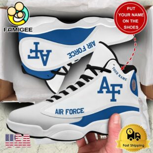 NCAA Air Force Falcons New Team Logo Custom Air Jordan 13 Shoes