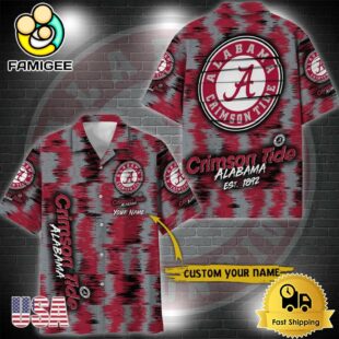 NCAA Alabama Crimson Tide Custom Ikat Hawaiian Shirt
