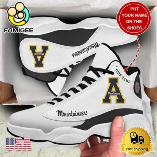 NCAA Appalachian State Mountaineers New Team Logo Custom Air Jordan 13 Shoes