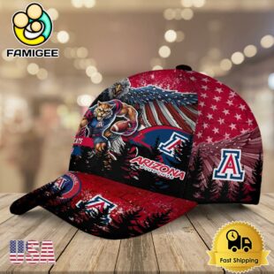 NCAA Arizona Wildcats Mascot Logo Custom Name Baseball Cap