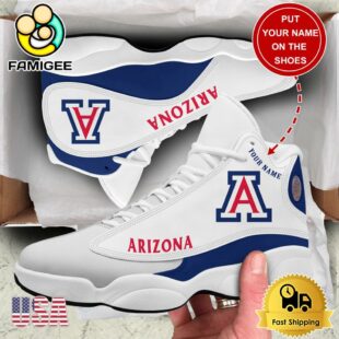 NCAA Arizona Wildcats New Team Logo Custom Air Jordan 13 Shoes
