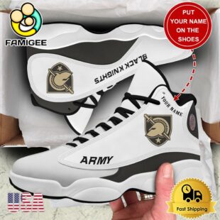 NCAA Army Black Knights New Team Logo Custom Air Jordan 13 Shoes