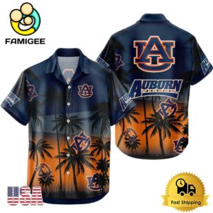 NCAA Auburn Tigers Coconut Forest Tropical Style Hawaiian Shirt