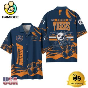 NCAA Auburn Tigers Football Summer Vibes Custom Hawaiian Shirt
