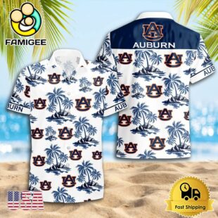 NCAA Auburn Tigers Logo Best Mens Hawaiian Shirts