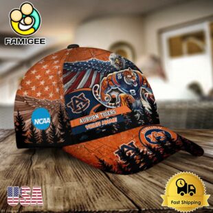NCAA Auburn Tigers Mascot Logo Custom Name Baseball Cap