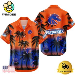 NCAA Boise State Broncos Coconut Forest Tropical Style Hawaiian Shirt