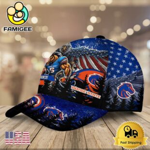NCAA Boise State Broncos Mascot Logo Custom Name Baseball Cap