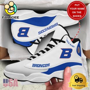 NCAA Boise State Broncos New Team Logo Custom Air Jordan 13 Shoes