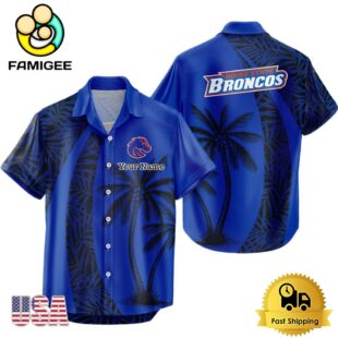 NCAA Boise State Broncos Palm Tree Logo Custom Hawaiian Shirt