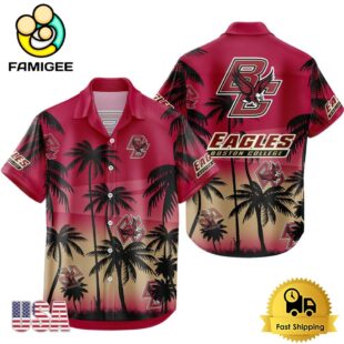 NCAA Boston College Eagles Coconut Forest Tropical Style Hawaiian Shirt
