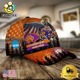 NCAA Clemson Tigers Mascot Logo Custom Name Baseball Cap