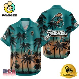NCAA Coastal Carolina Chanticleers Coconut Forest Tropical Style Hawaiian Shirt
