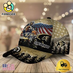 NCAA Colorado Buffaloes Mascot Logo Custom Name Baseball Cap