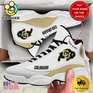 NCAA Colorado Buffaloes New Team Logo Custom Air Jordan 13 Shoes
