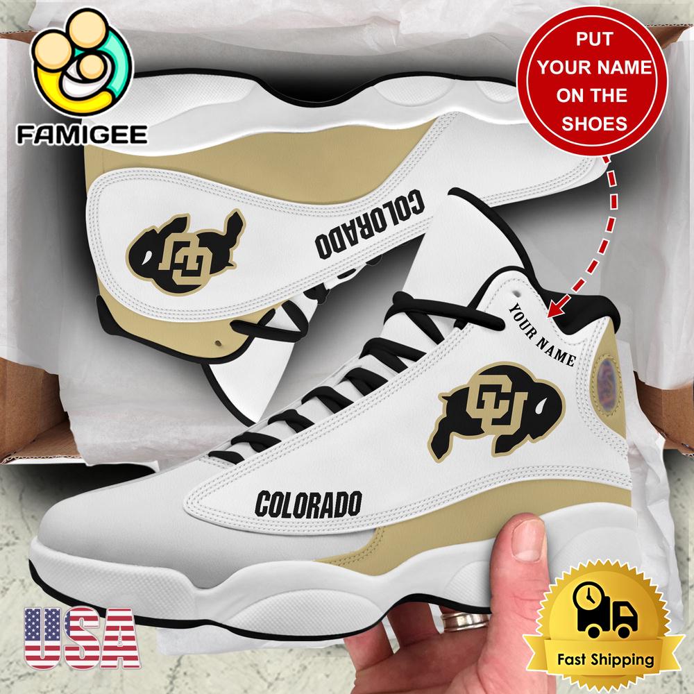 NCAA Colorado Buffaloes New Team Logo Custom Air Jordan 13 Shoes NCAA Colorado Buffaloes New Team Logo Custom Air Jordan 13 Shoes