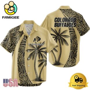 NCAA Colorado Buffaloes Palm Tree Logo Custom Hawaiian Shirt