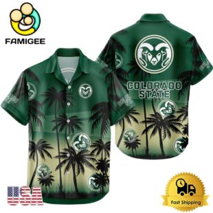NCAA Colorado State Rams Coconut Forest Tropical Style Hawaiian Shirt