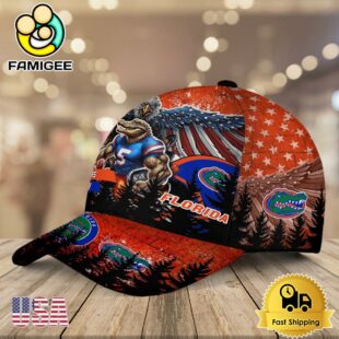 NCAA Florida Gators Mascot Logo Custom Name Baseball Cap