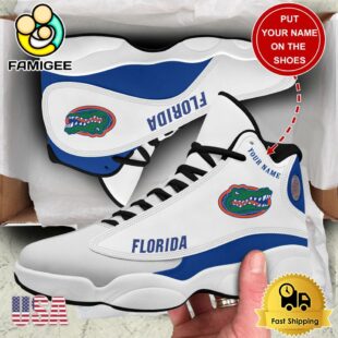 NCAA Florida Gators New Team Logo Custom Air Jordan 13 Shoes