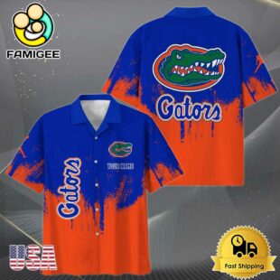 NCAA Florida Gators Paint Splatter Custom Hawaiian Shirt