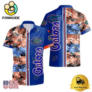 NCAA Florida Gators Tropical Floral Design Hawaiian Shirt