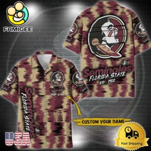 NCAA Florida State Seminoles Custom Ikat Hawaiian Shirt