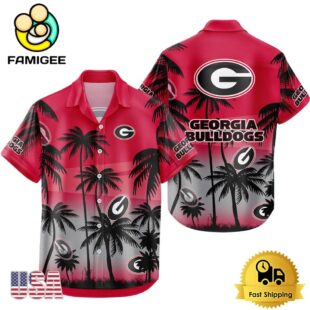 NCAA Georgia Bulldogs Coconut Forest Tropical Style Hawaiian Shirt