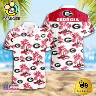 NCAA Georgia Bulldogs Logo Best Mens Hawaiian Shirts