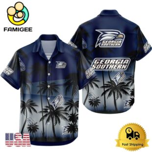 NCAA Georgia Southern Eagles Coconut Forest Tropical Style Hawaiian Shirt